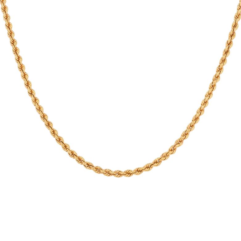 Collier maille torsadée or jaune 11.06g Comme neuf -  reconditionné disponible sur Gemme Les Bijoux